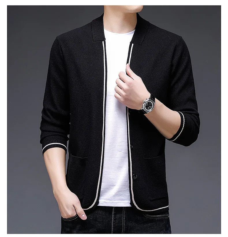 Men's Slim Fit Knit Cardigan