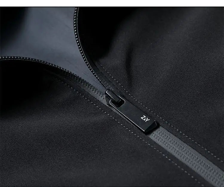 Men's Casual Stand Collar Zipper Windbreaker