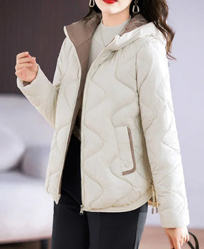 Women's Hooded Quilted Cotton Parka