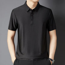 Men's Loose Fit Korean Casual Polo Shirt