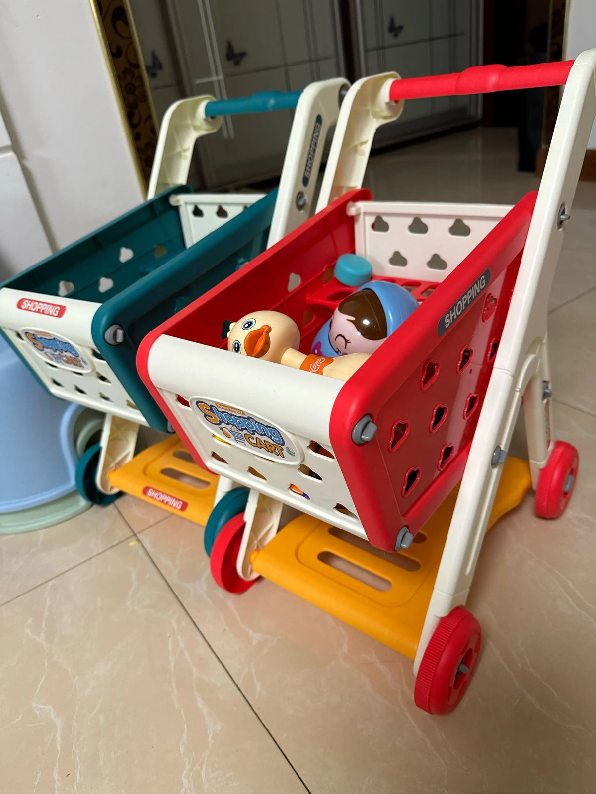 Shopping Cart Play Set for Kids - Early Education Toy