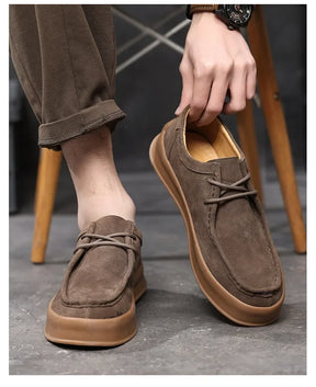 Men's Casual Spring Leather Low-Top Shoes