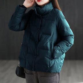 Women's Loose Fit Cotton Thicken Cardigan Parka