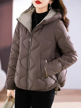 Women's Hooded Quilted Cotton Parka