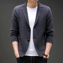 Men's Slim Fit Knit Blazer Cardigan