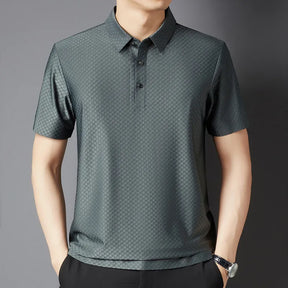 Men's Loose Fit Korean Casual Polo Shirt