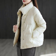 Women's Loose Fit Cotton Thicken Cardigan Parka