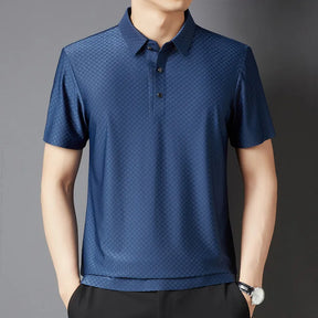 Men's Loose Fit Korean Casual Polo Shirt