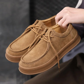 Men's Casual Spring Leather Low-Top Shoes