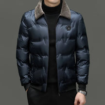 Men's Warm Fur Collar Padded Winter Jacket